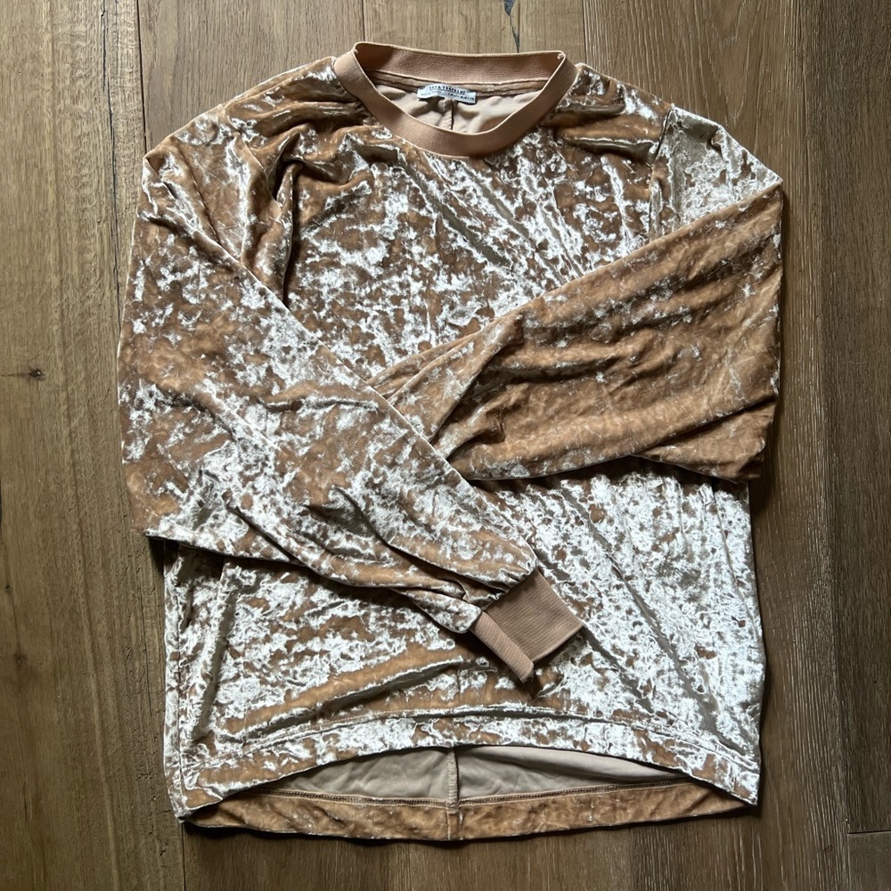 Zara crushed velvet top - Picture 2 of 4